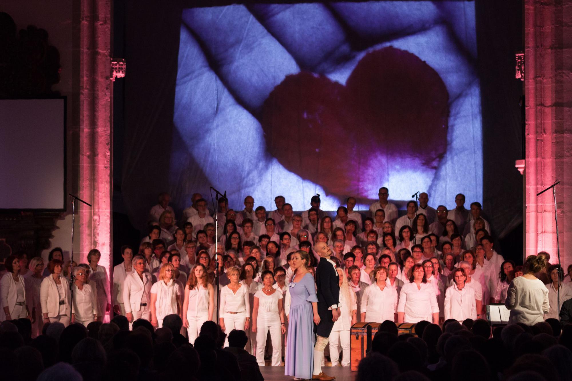  Im Hintergrund der Projektchor Oberhofenkirche Göppingen