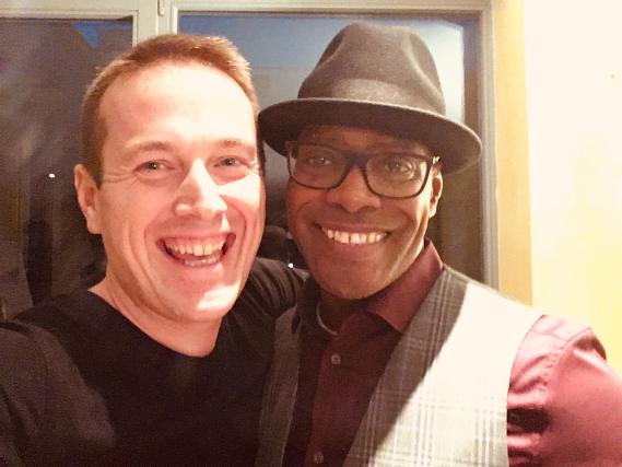 Daniel Schwenger mit Kirk Smith in Heidelberg, Oktober 2018